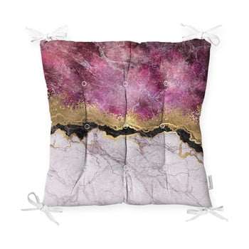 Pernă pentru scaun minimalist cushion covers pink gold, 40 x 40 cm