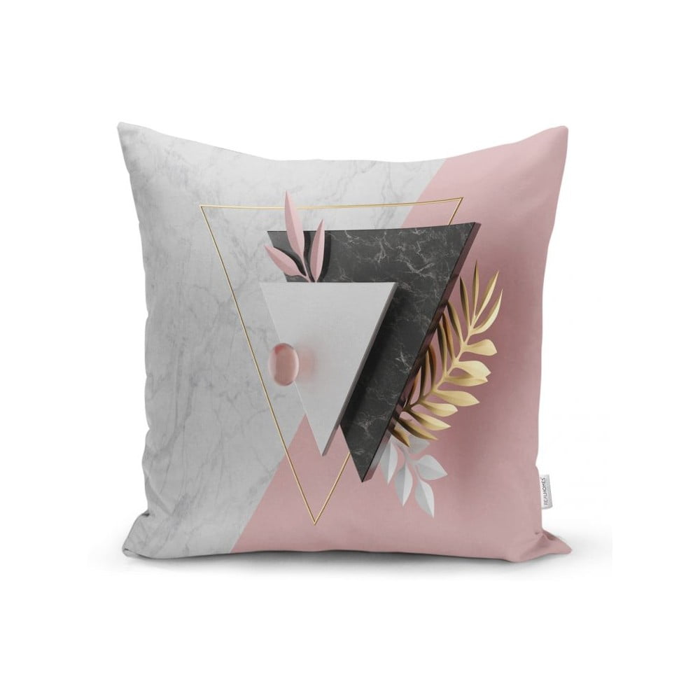 Față de pernă Minimalist Cushion Covers BW Marble Triangles, 45 x 45 cm bonami.ro