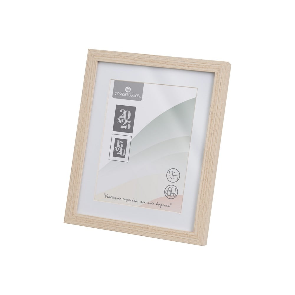 Ramă foto în culoare naturală cu picior de susținere/de agățat 22,5x28 cm Sencillo – Casa Selección