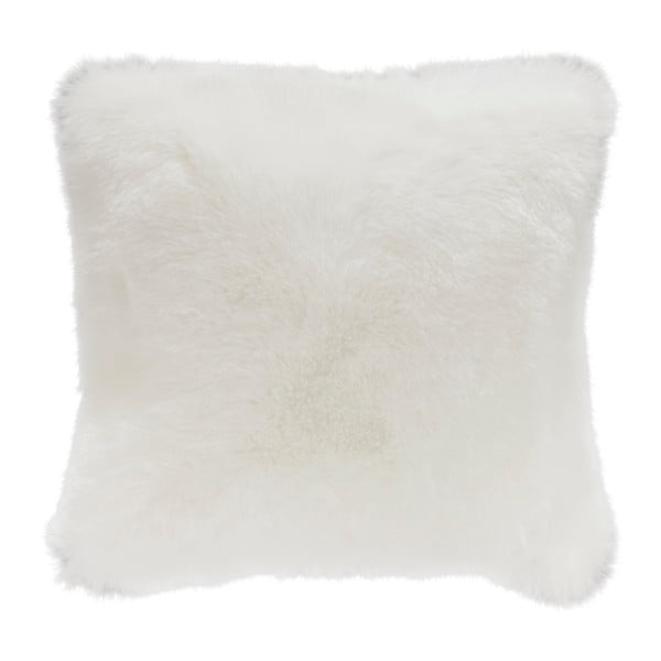 Pernă din blană artificială Mint Rugs Soft, 43 x 43 cm, alb