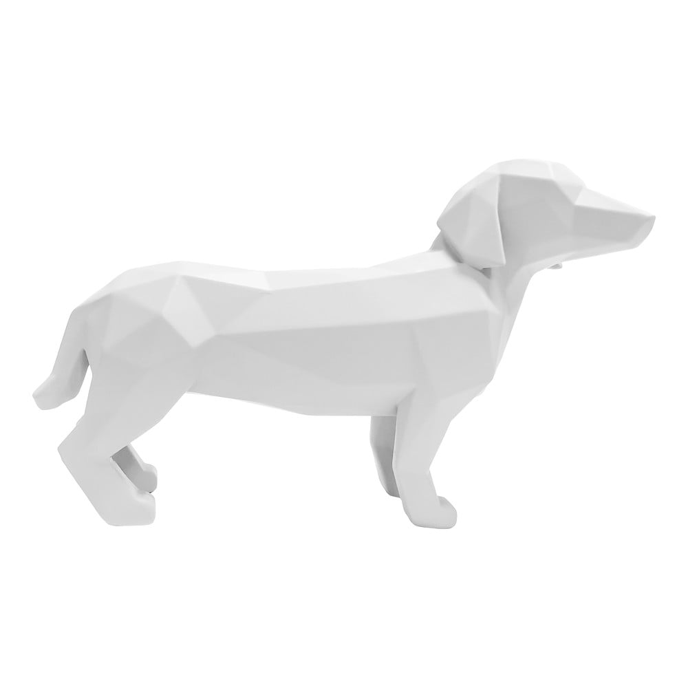 Statuetă PT LIVING Origami Standing Dog, înălțime 20,8 cm, alb mat bonami.ro