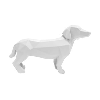 Statuetă PT LIVING Origami Standing Dog, înălțime 20,8 cm, alb mat bonami.ro