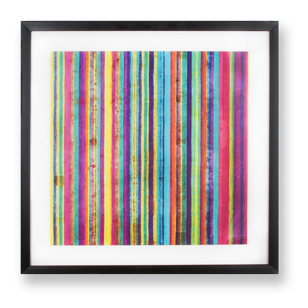 Tablou Graham & Brown Neon Stripe, 50 x 50 cm bonami.ro