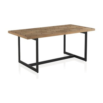 Masă dining cu blat în decor de lemn de frasin geese honeycomb, 178 x 90 cm