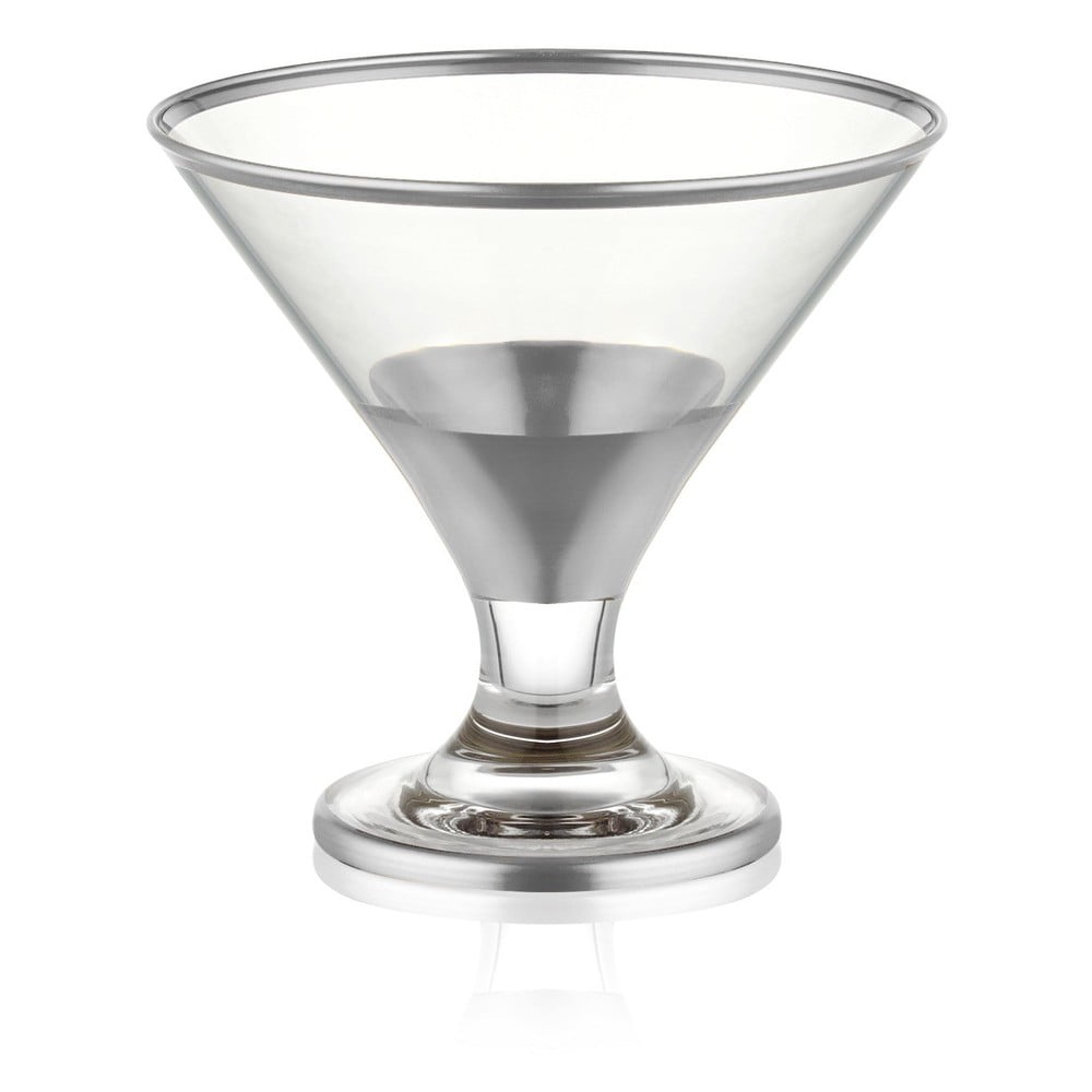 Set 6 pahare pentru cocktail Mia Glam Silver, 225 ml bonami.ro imagine 2022
