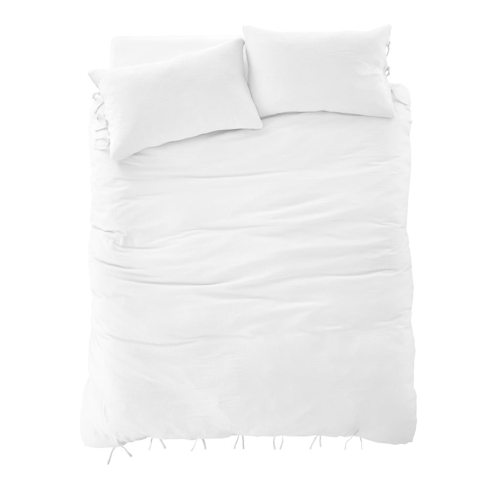 Lenjerie de pat albă din muselină 200×135 cm Afra – Pineapple Elephant 200x135 imagine noua somnexpo.ro