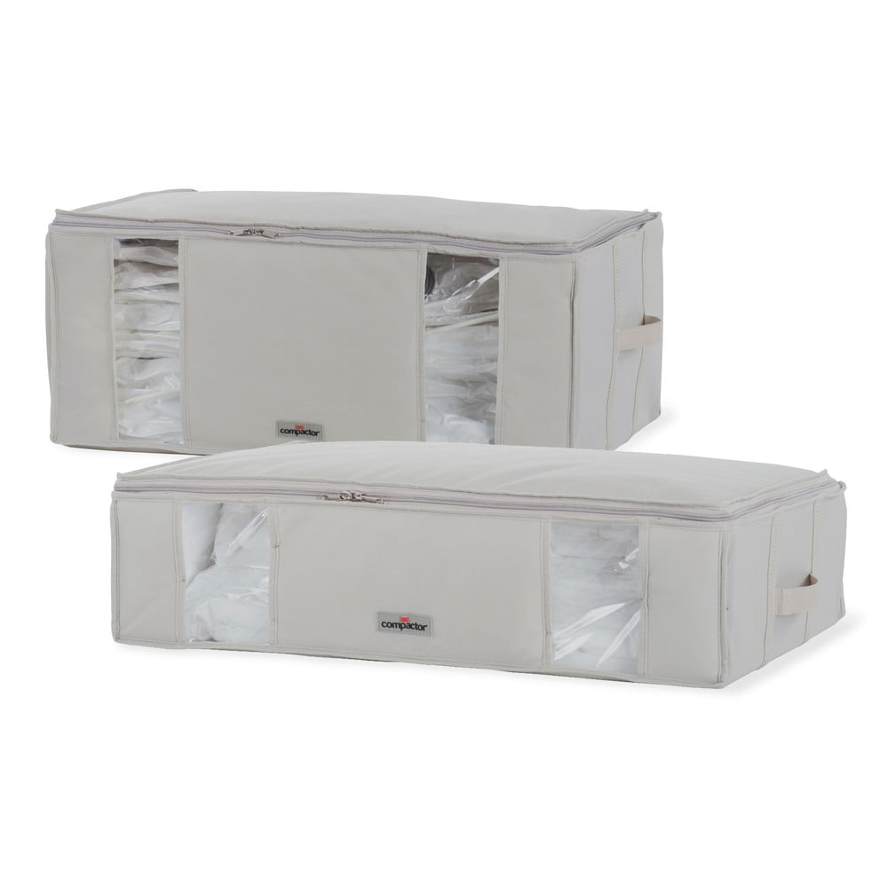 Set 2 cutii cu vid pentru depozitare sub pat Compactor XXL Life bonami.ro