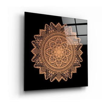 Tablou din sticlă insigne nostalgic lace motif, 60 x 60 cm