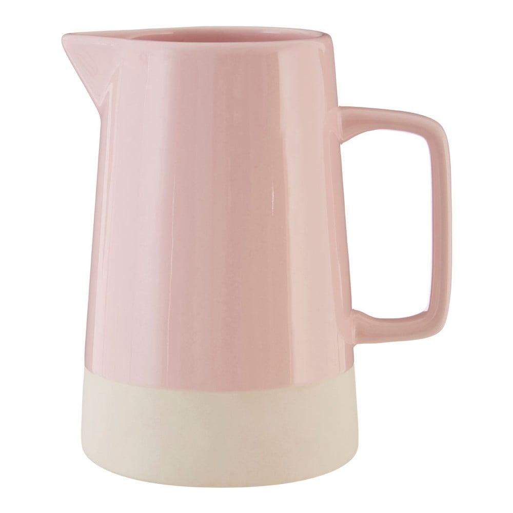 Carafă din gresie ceramică Premier Housewares, 1,28 l, roz
