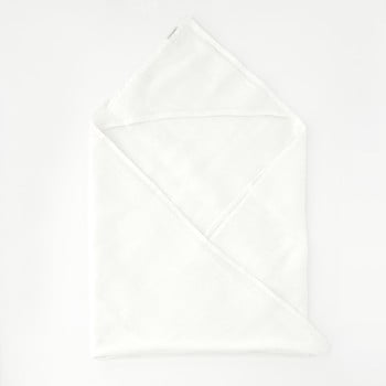 Prosop din in pentru copii linen tales waffle, 70 x 70 cm, alb