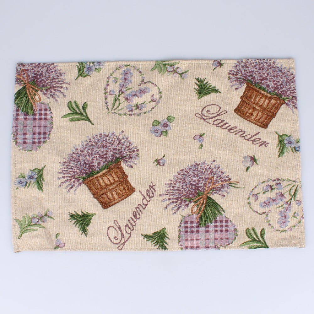 Suport textil pentru farfurie Dakls Easter Deco Levander, 48 x 33 cm bonami.ro