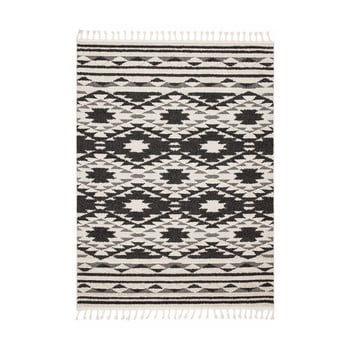 Covor asiatic carpets taza, 120 x 170 cm, alb-negru