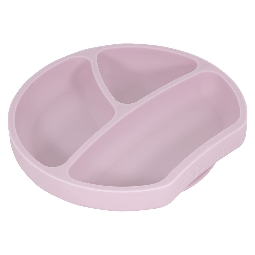 Poza Farfurie pentru copii din silicon Kindsgut Plate, Ã¸ 20 cm, roz