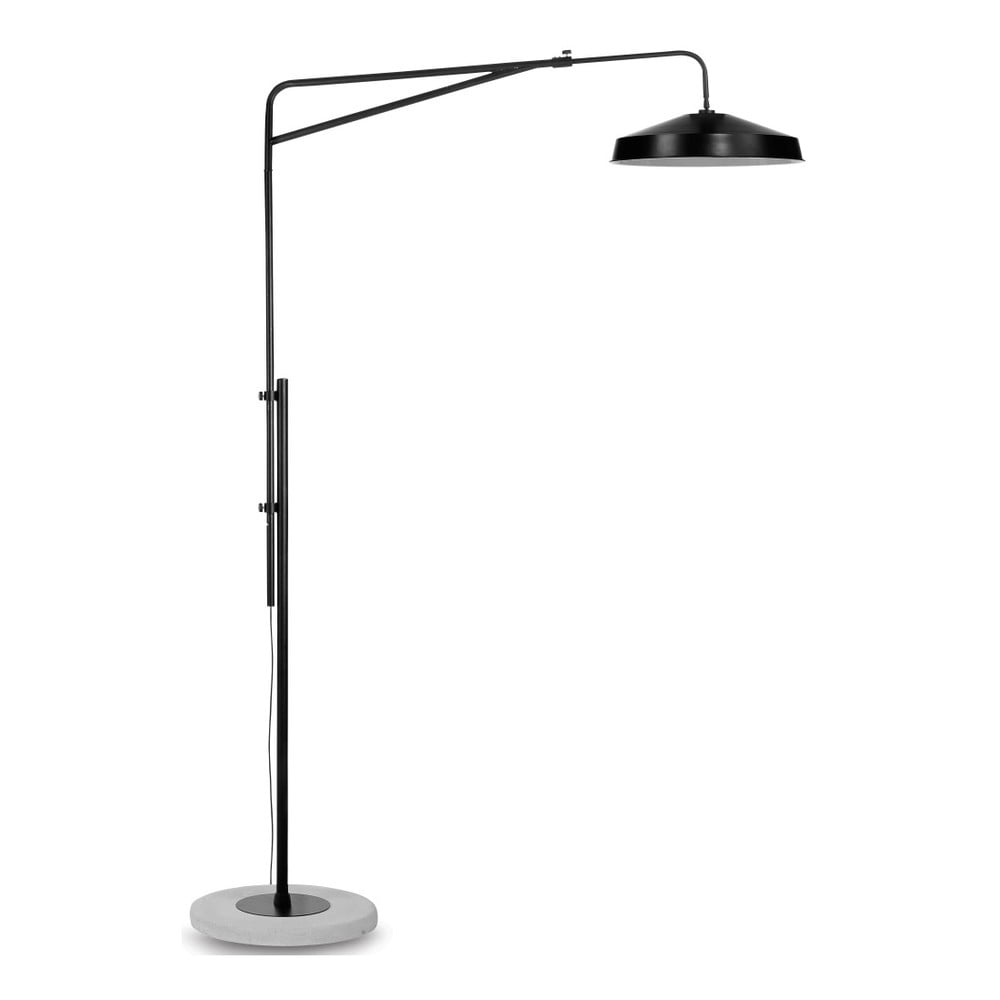 Lampadar negru/gri cu abajur din metal (înălțime 250 cm) Brighton – it\'s about RoMi