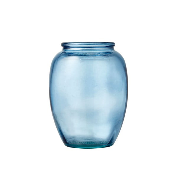 Vază de sticlă Bitz Kusintha, ø 10 cm, albastru
