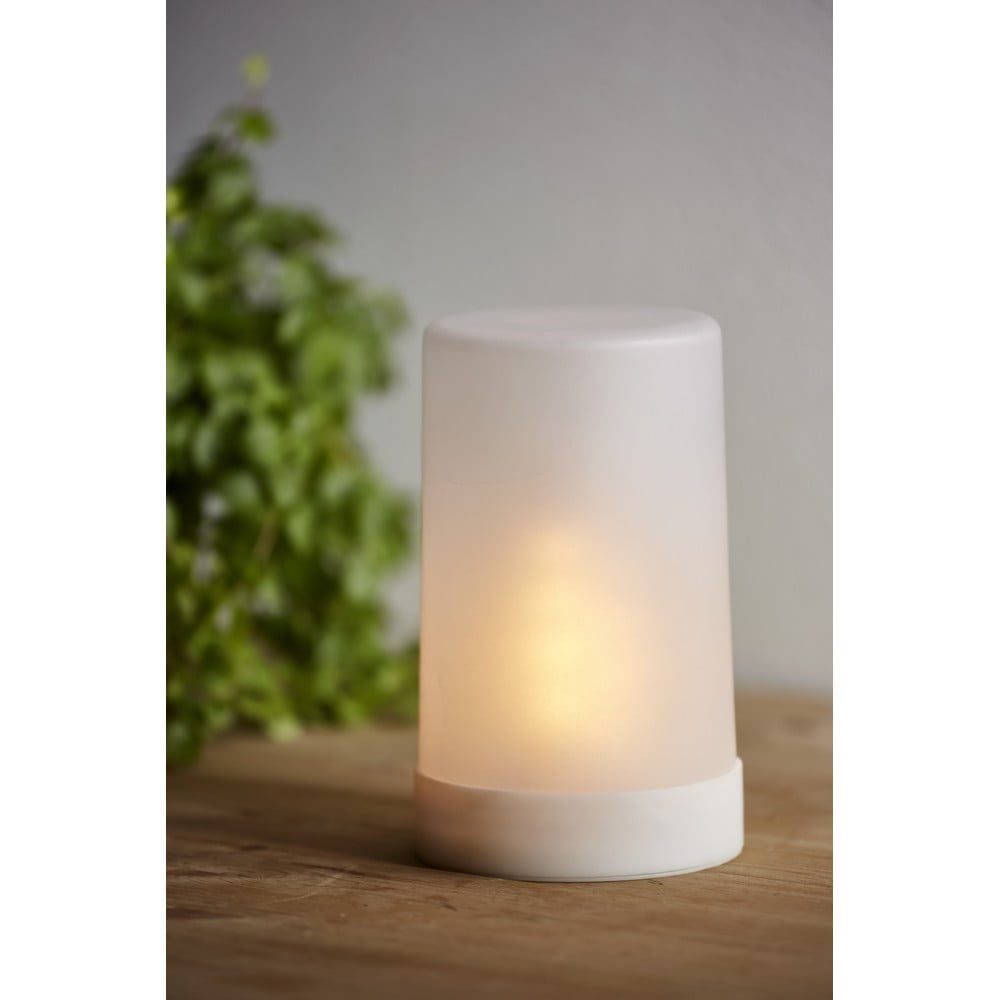 Poza Corp de iluminat pentru exterior cu LED Star Trading Candle Flame, inaltime 14,5 cm, alb