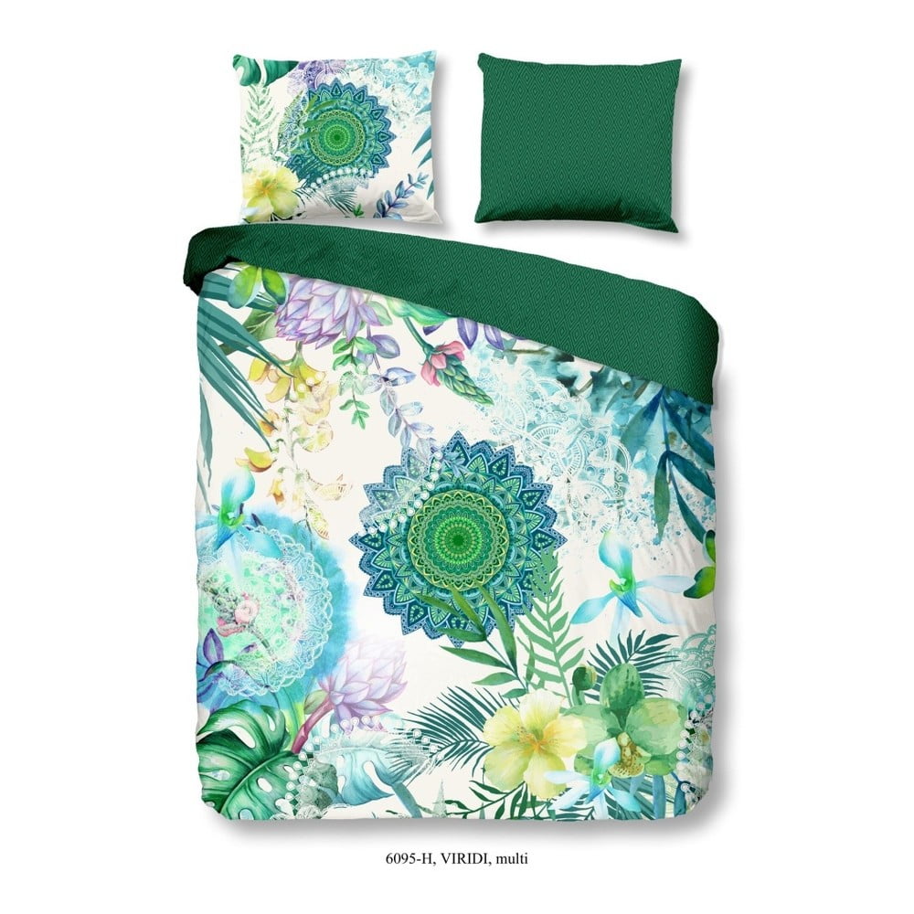 Lenjerie de pat din bumbac satinat hip viridi, 140 x 200 cm