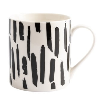 Cană din ceramică navigate dash, negru - alb