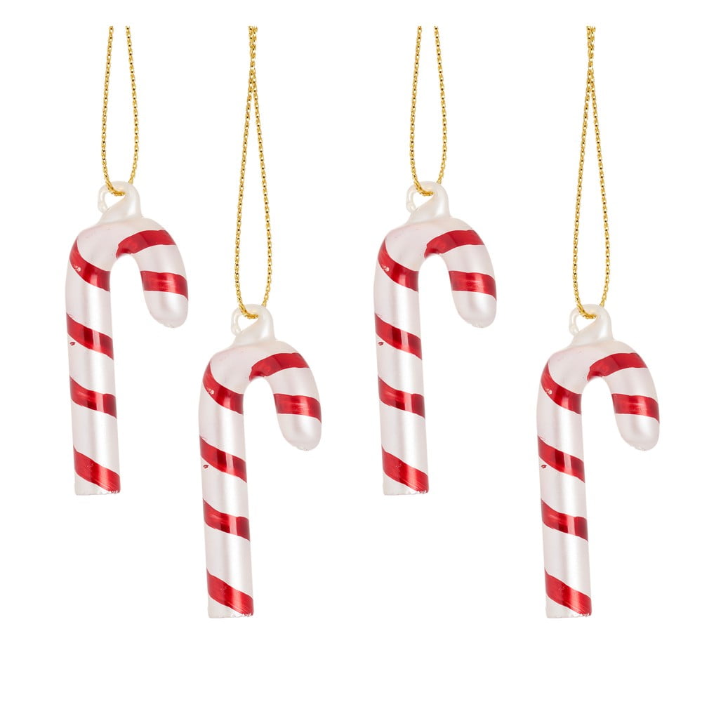 Ornamente de Crăciun 4 buc. din sticlă Candy Cane – Sass & Belle