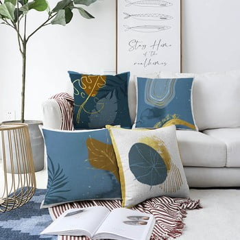 Set 4 fețe de pernă minimalist cushion covers magic night, 55 x 55 cm