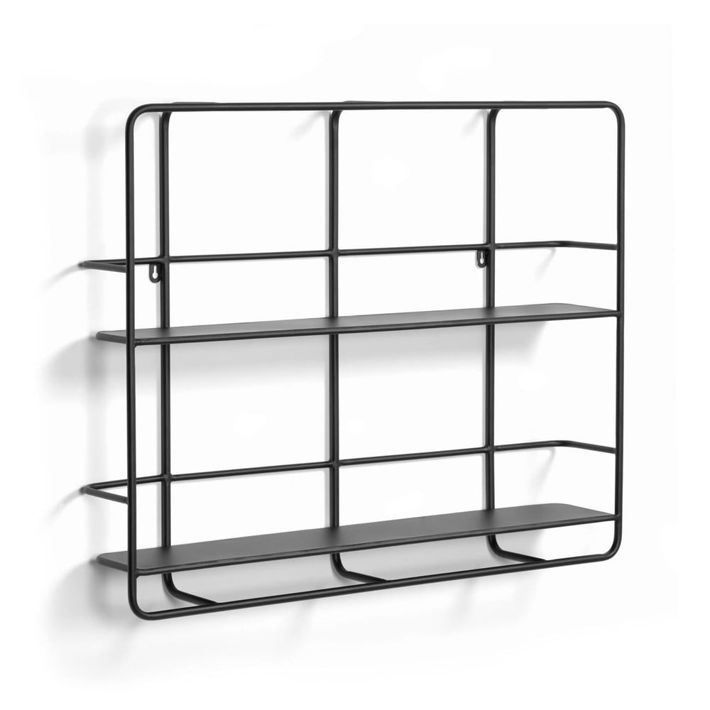 Raft din metal Kave Home Najat, negru Biblioteci