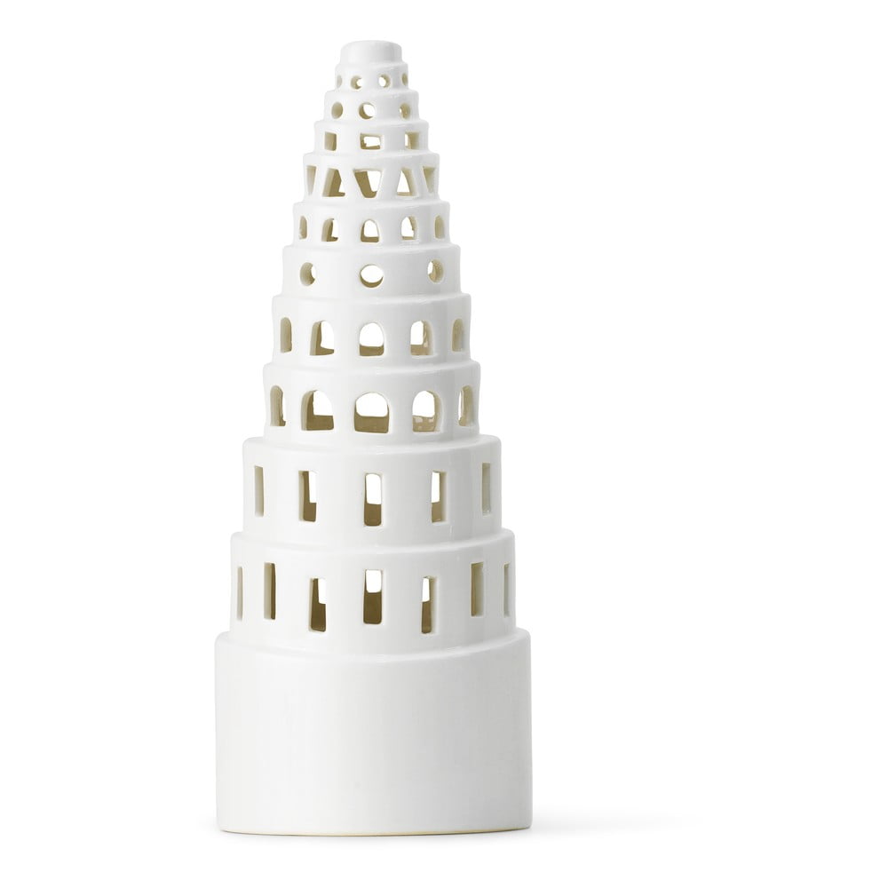 Suport ceramic pentru lumânări de Crăciun Kähler Design Lighthouse, ø 9 cm, alb bonami.ro