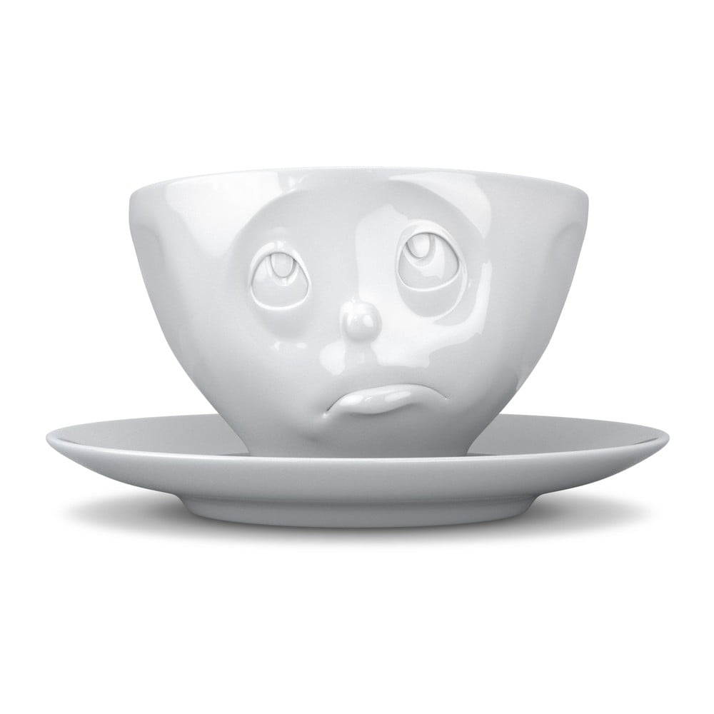 Ceașcă din porțelan pentru cafea 58products Oh please, 200 ml, alb 58products imagine 2022