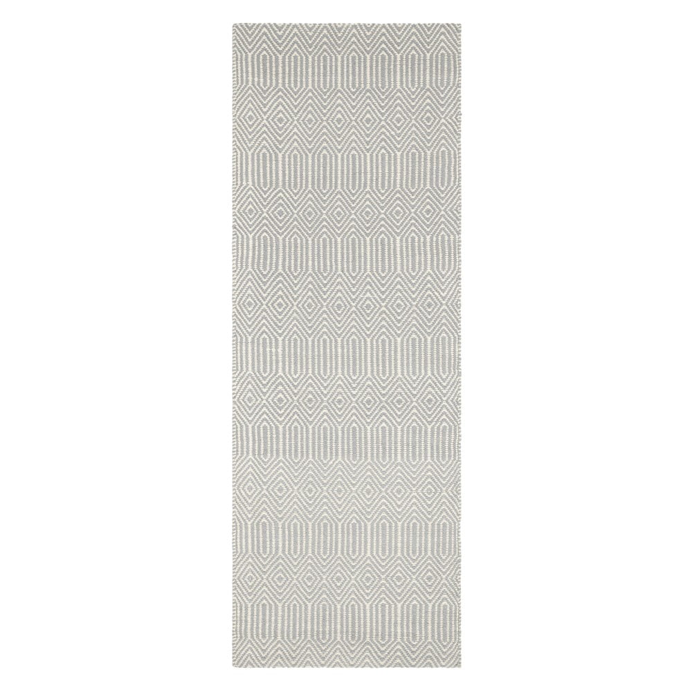  Covor tip traversă din lână gri deschis 66x200 cm Sloan – Asiatic Carpets 