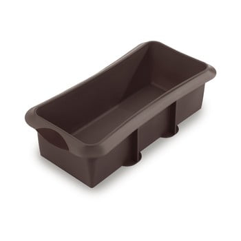 Formă pătrată din silicon pentru pâine lékué, lungime 28 cm, maro