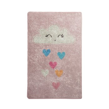 Covor antiderapant pentru copii chilai baby cloud, 140 x 190 cm, roz