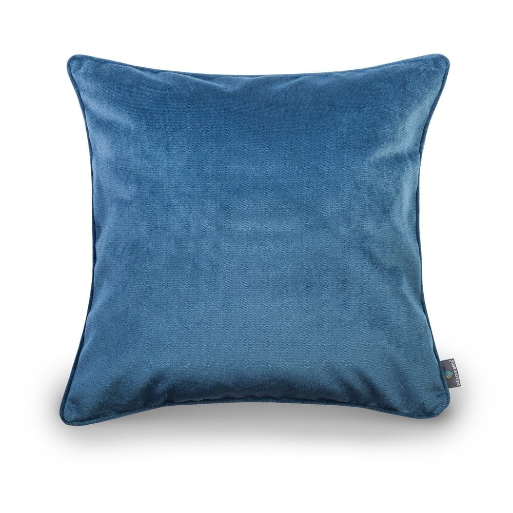 Față de pernă cu suprafață de catifea WeLoveBeds Jeans, 50 x 50 cm, albastru Albastru imagine noua somnexpo.ro