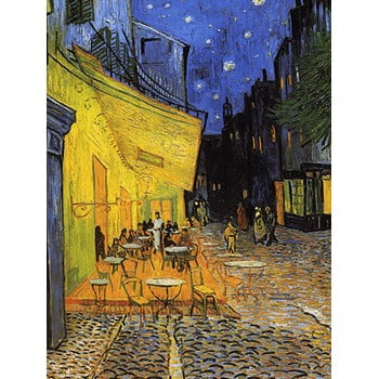 Reproducere tablou vincent van gogh - cafe terrace, 80 x 60 cm