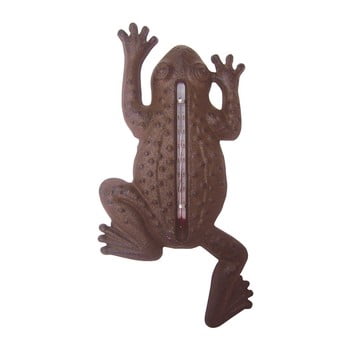 Termometru fontă de perete Esschert Design Frog poza bonami.ro