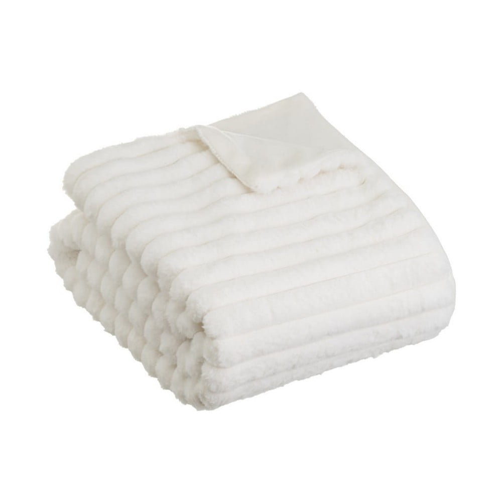 Pătură albă din micropluș/cocolino 130x160 cm Fur Velvet – Casa Selección