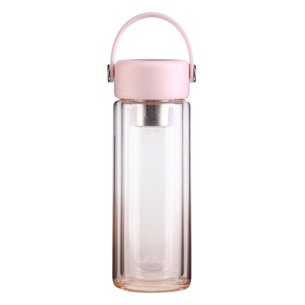 Sticlă roz din sticlă 350 ml Fuori – Vialli Design