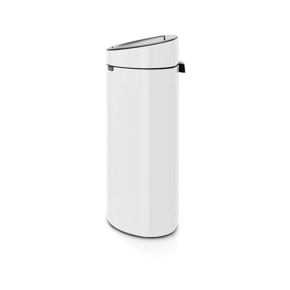 Coș de gunoi alb cu senzori de atingere din oțel 40 l Touch Bin – Brabantia