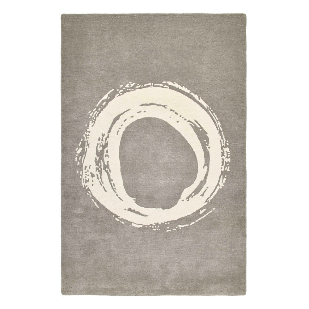 Poza Covor din lana Think Rugs Elements Circle, 150 x 230 cm, gri