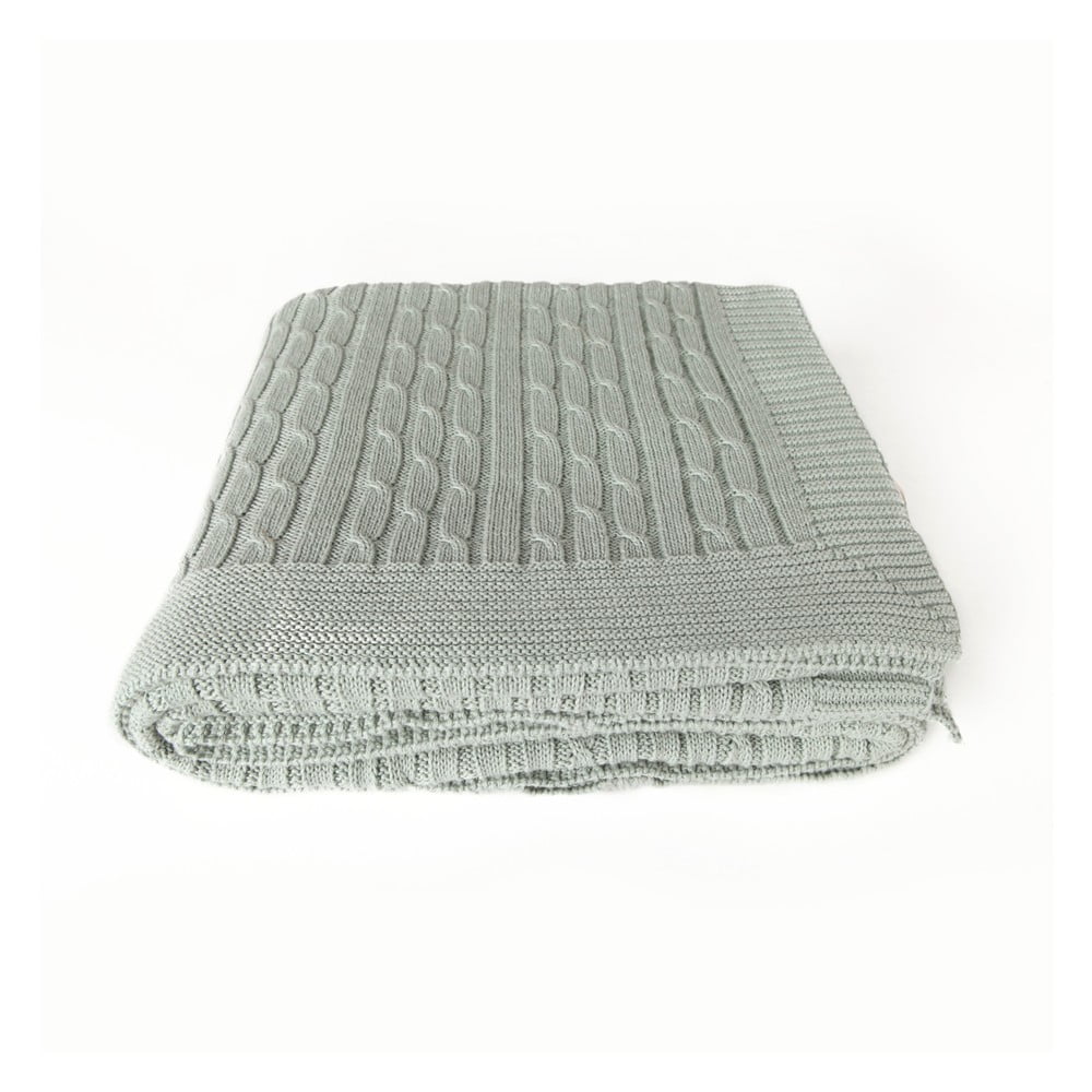 Pătură din bumbac Homemania Decor Soft, 130 x 170 cm, verde deschis 130 imagine noua somnexpo.ro