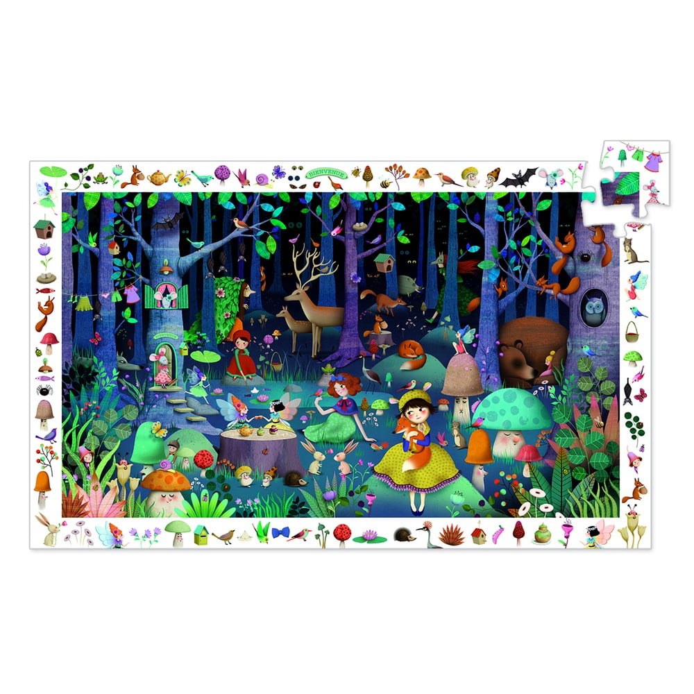 Puzzle pentru copii Djeco Observation Pădure Basm bonami.ro imagine 2022
