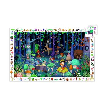 Puzzle pentru copii djeco observation pădure basm