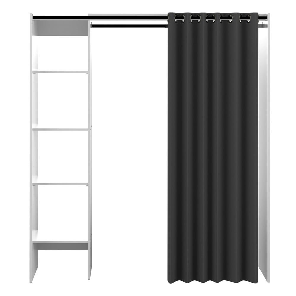 Dulap Alb-negru 160×182 Cm Tom – TemaHome