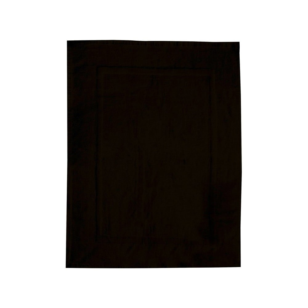 Covor baie din bumbac Wenko, 50 x 70 cm, negru baie pret redus