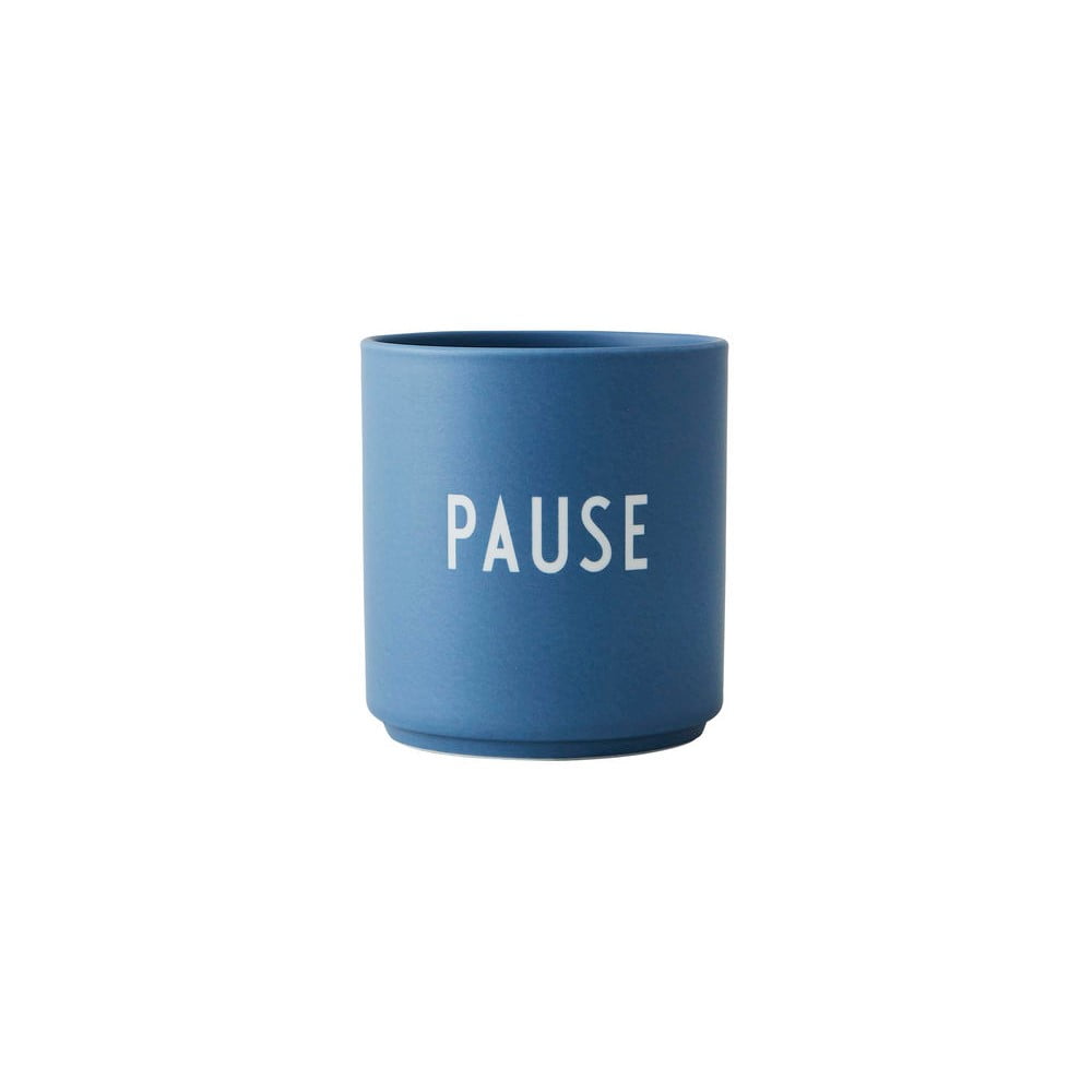 Cană din porțelan Design Letters Favourite Pause, albastru bonami.ro imagine 2022