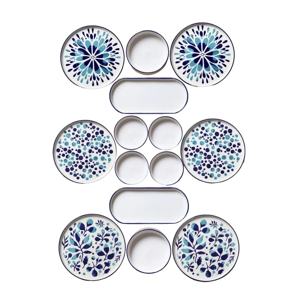 Serviciu de masă 14 buc. din ceramică – Hermia