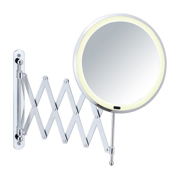 Oglindă cosmetică de perete cu suport telescopic și LED Wenko Barona