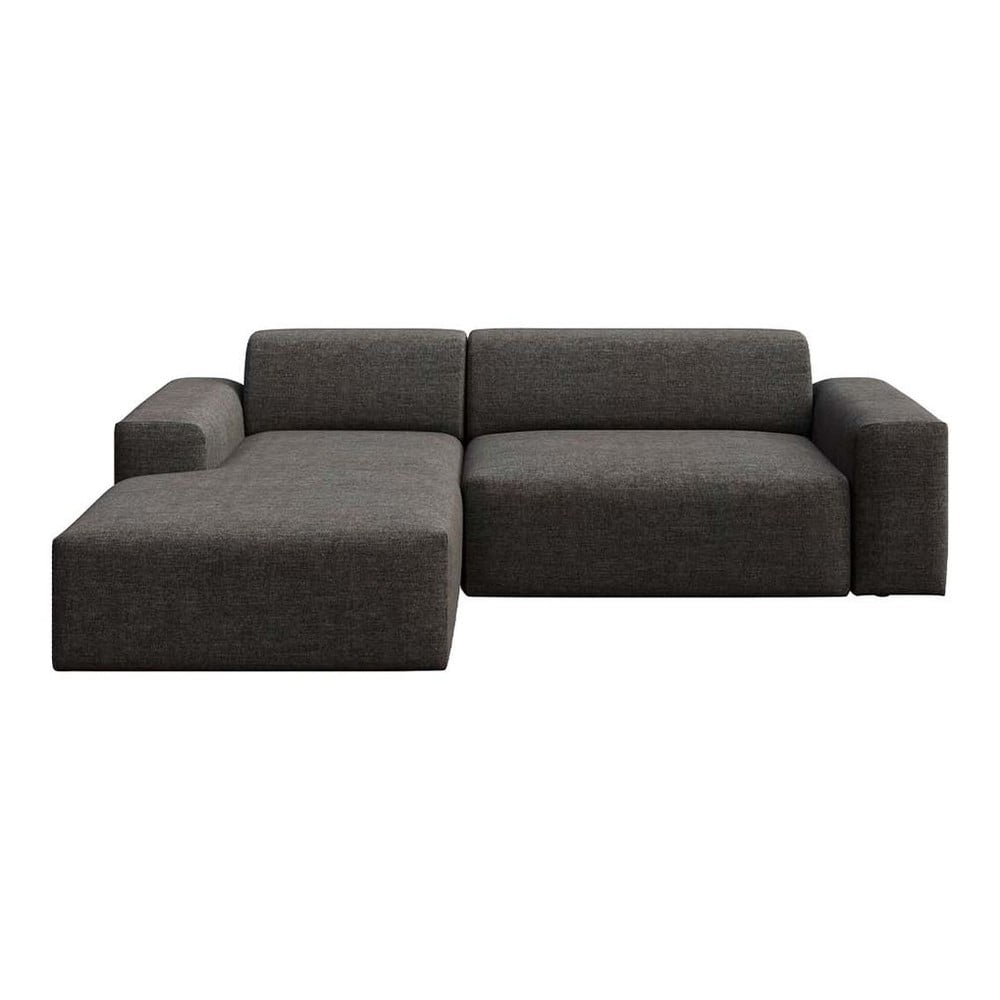 Colțar gri antracit extensibil/cu spațiu de depozitare (cu colț pe partea stângă/cu șezlong) Villet – Rodier