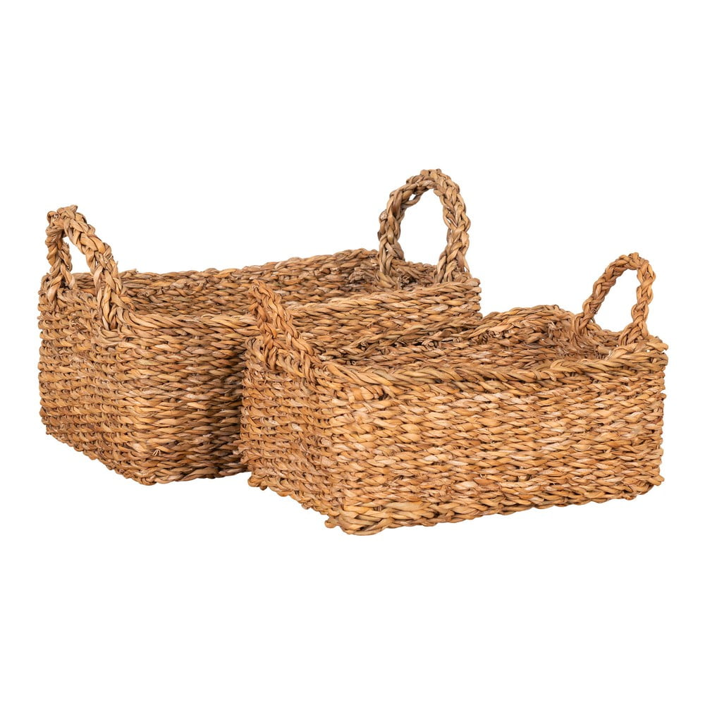 Coșuri de depozitare 2 buc. din iarbă-de-mare 32x23x13 cm Morella – House Nordic