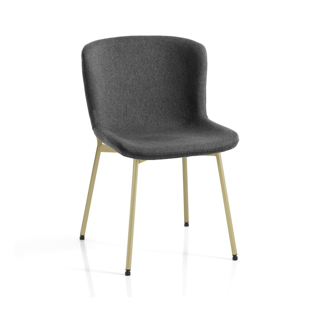 Scaune de dining gri-închis 2 buc. Snug – Tomasucci