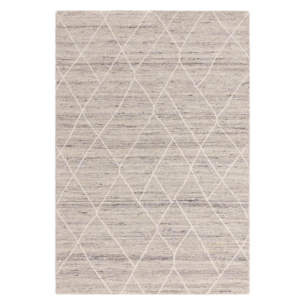 Covor gri deschis din lână 200x290 cm Noah – Asiatic Carpets