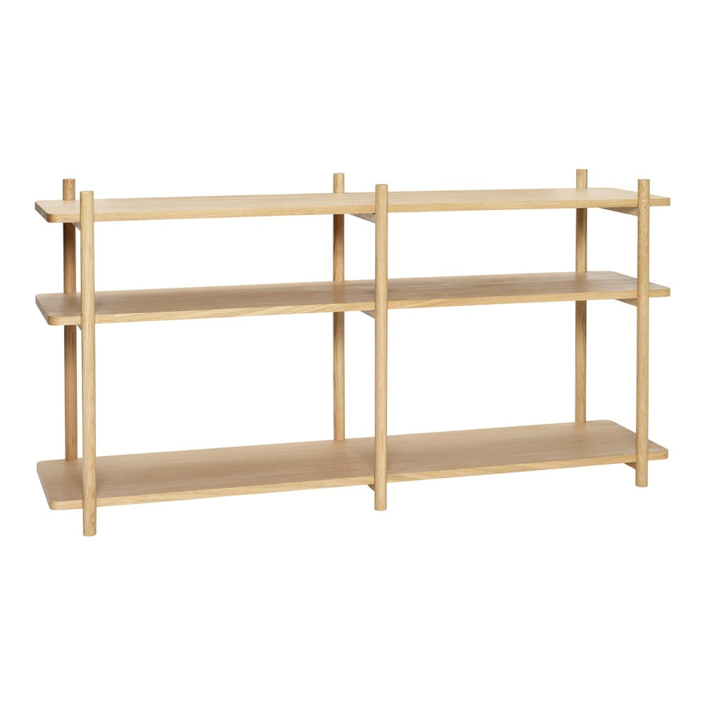 Bibliotecă joasă hübsch nature, înălțime 75 cm